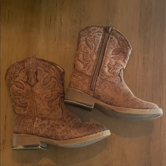 Toddler Roper Tan Western Boots size 7 - Picture 2 of 7